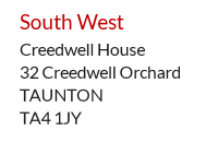 UK Mailing address in Taunton, South West